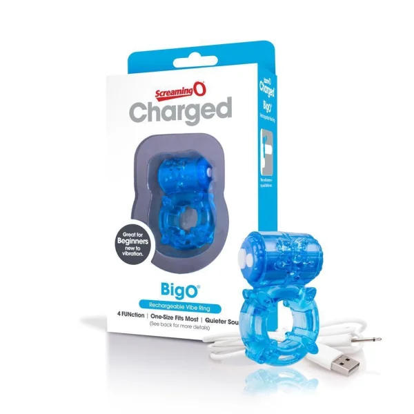 Charged Big O Cock Ring - Blue — image 12 of 25