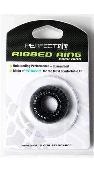 Ribbed Ring - Black