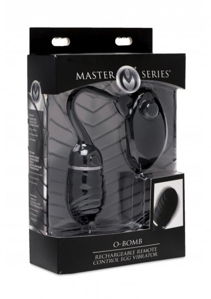 O-Bomb Rechargeable Remote Control Egg Vibrator - Black - What Are Vibrating Love Eggs