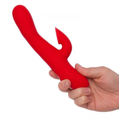 Bondara Honeysuckle Red 10 Function Clit Suction Rabbit Vibrator