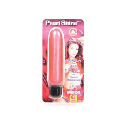PEARL SHINE SMOOTH 5 INCH VIBRATOR PINK WATERPROOF