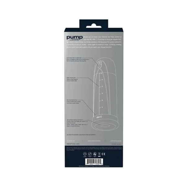 Pump Rechargeable Vacuum Penis Pump Black