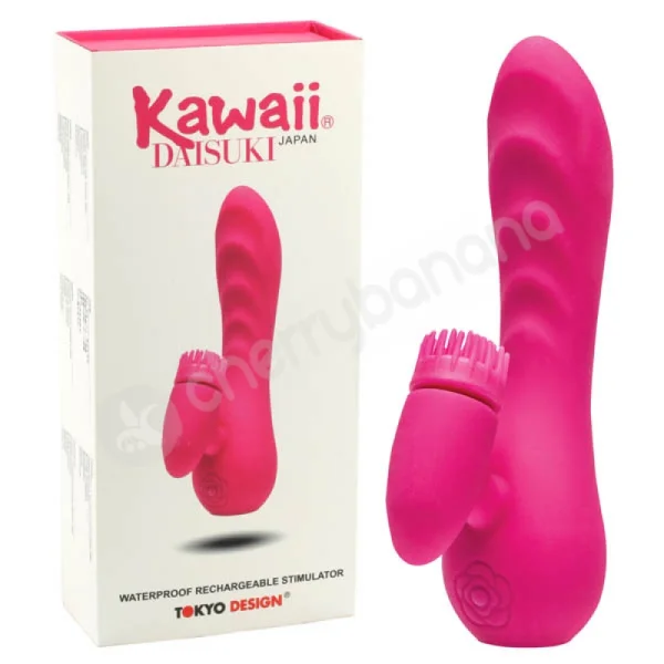Kawaii Daisuki 2 Cerise Rechargeable Vibrator