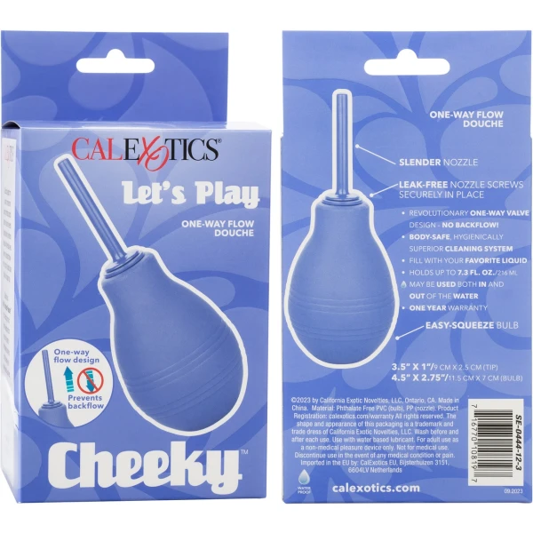 Cheeky One Way Flow Douche Anal Cleansing Tool By CalExotics - Purple