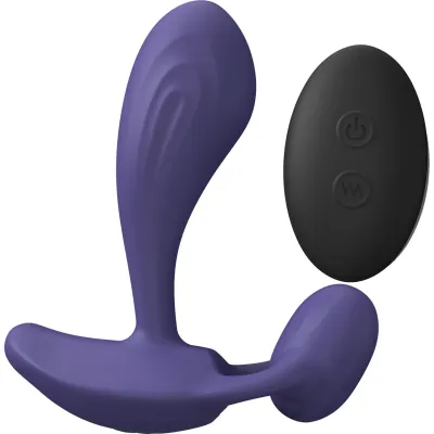 Love To Love Witty Rechargeable Silicone G Spot P Spot Vibrator With Clitoral Stimulator Midnight Indigo