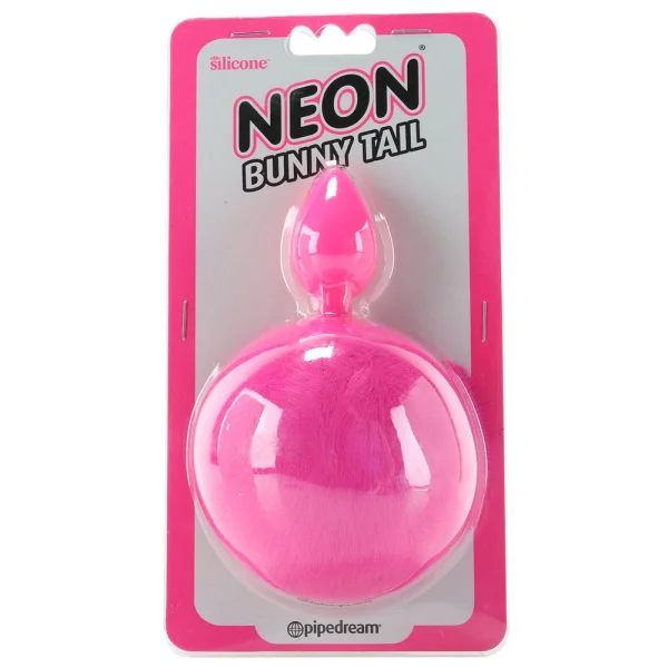 Neon Bunny Tail - Pink