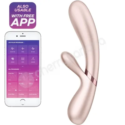 Satisfyer Hot Lover Silver Champagne Rabbit Heating App Controlled Vibrator