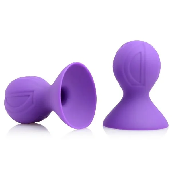 Violets Silicone Nipple Suckers Purple Pair