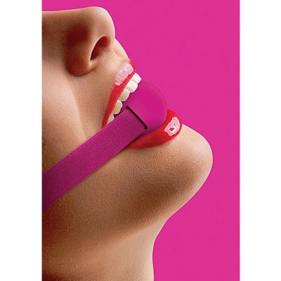 Elastic Ball Gag Pink Pink