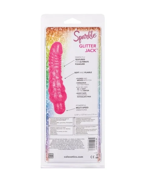 Sparkle Glitter Jack - Pink - 6 Inch