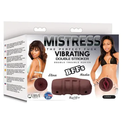 Mistress Double Stroker Elina and Nadia Chocolate