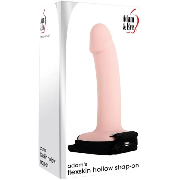 Adam's Flexskin 6 Inch Silicone Hollow Strap-On