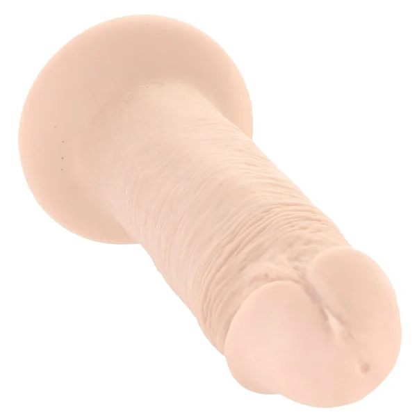 Vibrating Rechargeable Waterproof 6" Silicone Suction Cup Dildo By Evolved Novelties - Vanilla