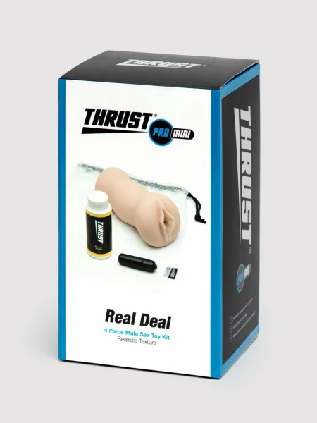 THRUST Pro Mini Real Deal Self-Lubricating Male Masturbator Kit 9.7oz