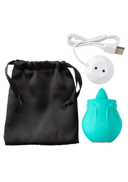 Cloud 9 Flutter Rechargeable Oral Tongue Stimulator - Teal