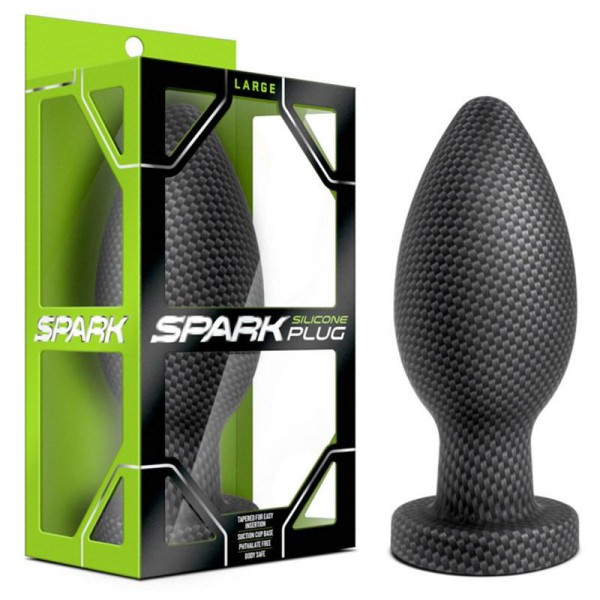 Spark Silicone Butt Plug With Carbon Fiber Design — image 5 of 13