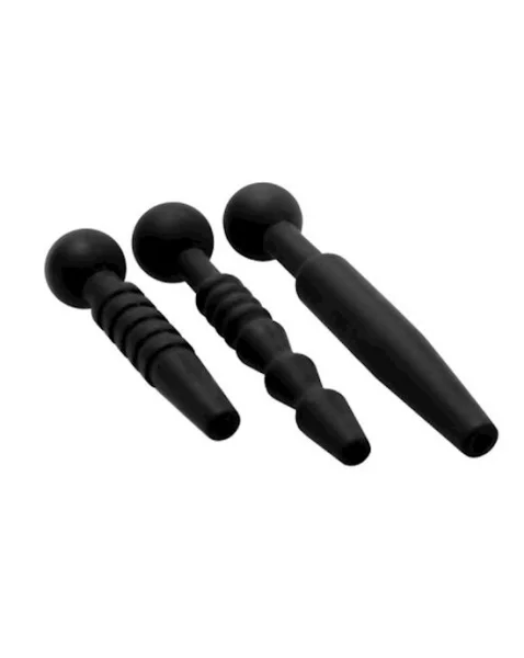 Dark Rods 3 Piece Silicone Penis Plug Set