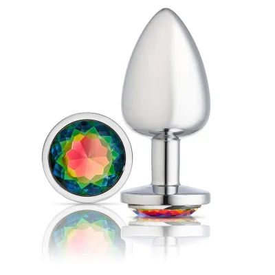 Cloud 9 Novelties Gems Silver Chromed Anal Plug Large