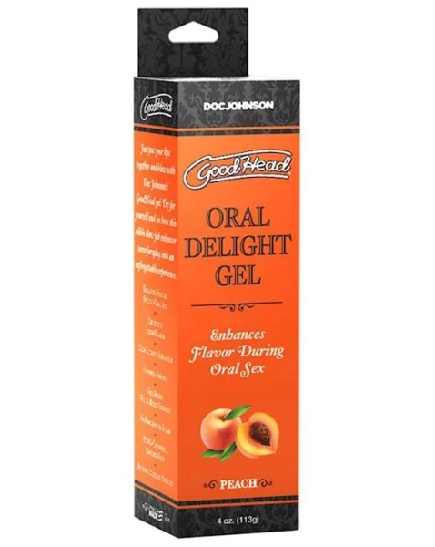 Goodhead Oral Delight Gel Peach 4 Oz.
