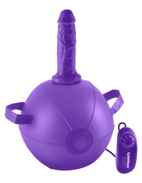Dillio Vibrating Mini Sex Ball with 6in Dildo