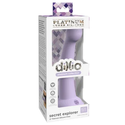 Dillio Platinum Secret Explorer 6 Inch Dildo Purple