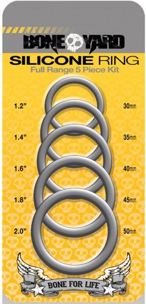 Silicone Cock Rings x5