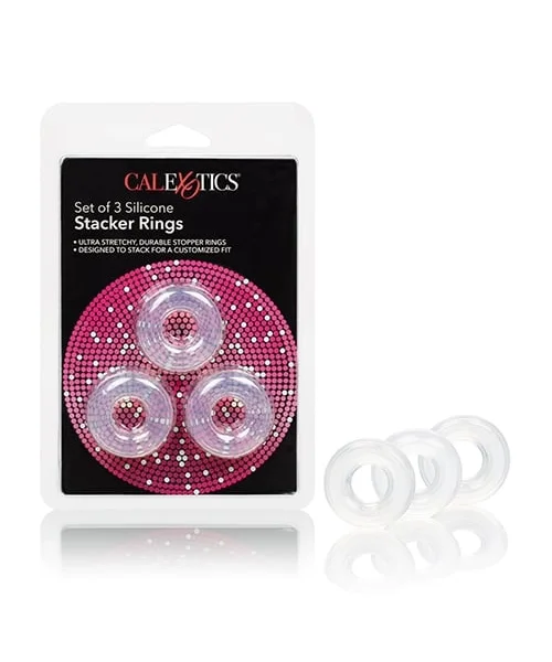 Set of 3 Silicone Stacker Rings