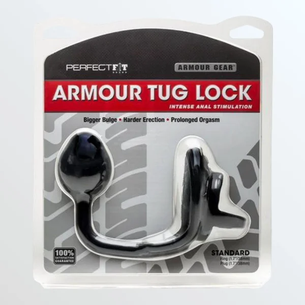 Armour Tug Lock Cock Ring, Ball Stretcher, and Prostate Stimulator — image 9 of 9