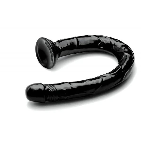 Hosed 19 Inches Realistic Anal Dildo Black