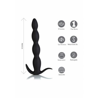 Mason Black Vibrating Anal Plug