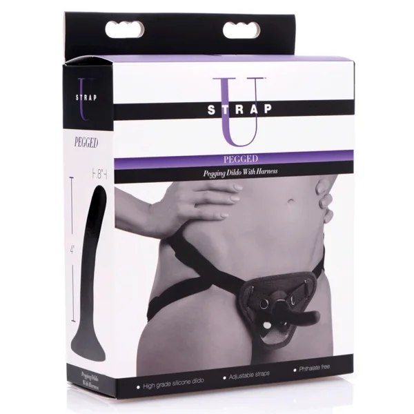 4" Silicone Pegging Strap-On