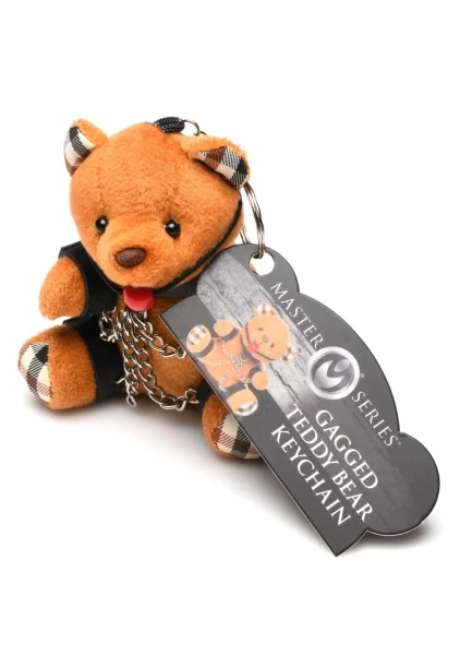 Gagged Teddy Bear Keychain