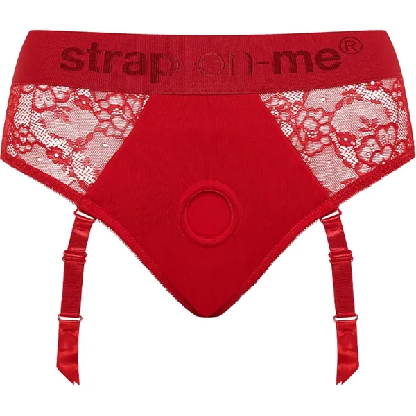Strap-on-Me Red Lingerie Diva Strap-On Harness - XX-Large