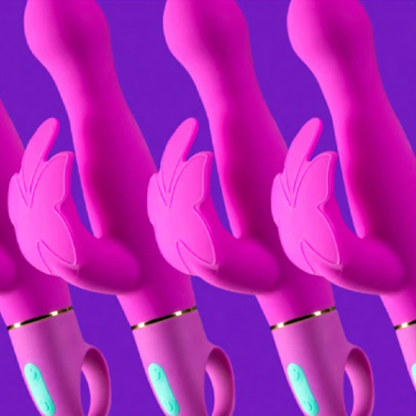 Aria Naughty AF 10-Function Silicone Dual Stimulation Vibrator By Blush - Plum