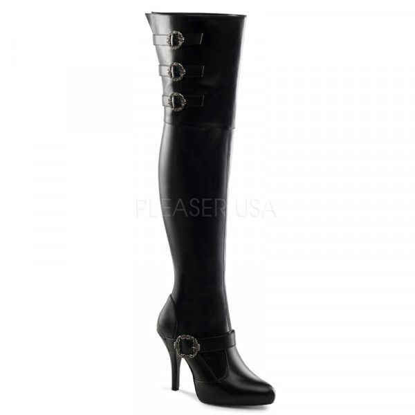 DIVA-3006X - 5" Heel, 1/2" Hidden PF, Wide Width/Shaft, Thigh High Boot