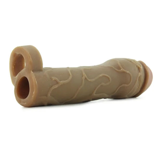 Fantasy X-tensions Perfect 2" Penis Extension with Ball Strap - Caramel