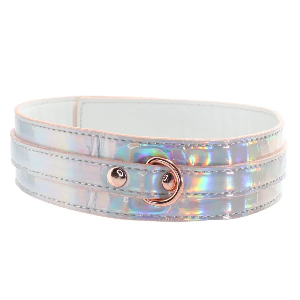 Cosmo Bondage Collar And Leash By NS Novelties - Rainbow