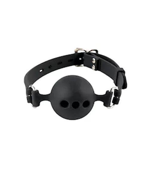 Fetish Fantasy Extreme Silicone Breathable Ball Gag Small - Black — image 6 of 6