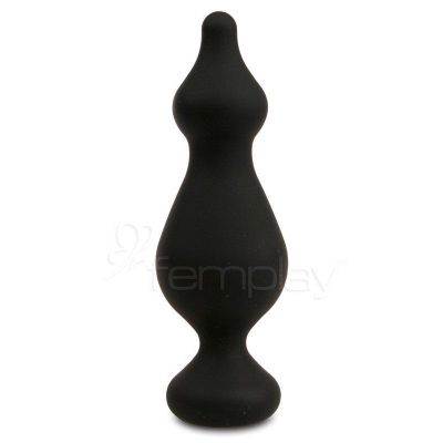 Amuse Black Silicone Butt Plug Large Black