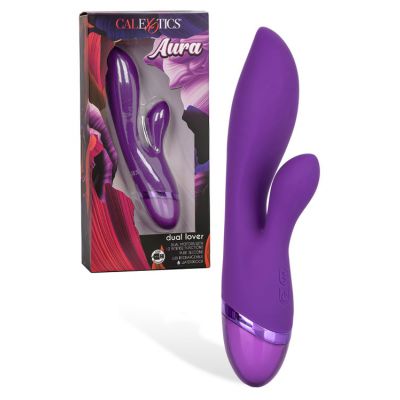 California Exotic Dual Lover 8 Silicone Rabbit Vibrator