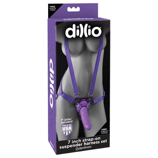Dillio 7" Strap-On Suspender Harness Set