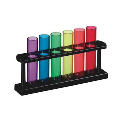 Acetate Test Tube Shooters Rainbow