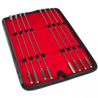 Torment Stainless Steel Set of Eight Rosebud Urethral Sounds
