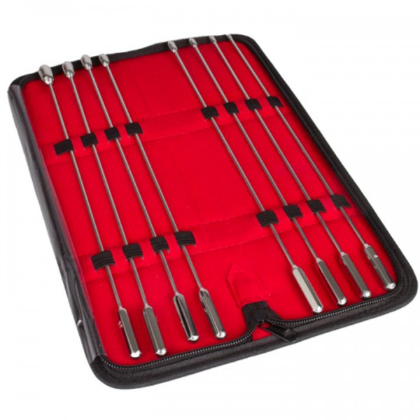 Torment Stainless Steel Set of Eight Rosebud Urethral Sounds