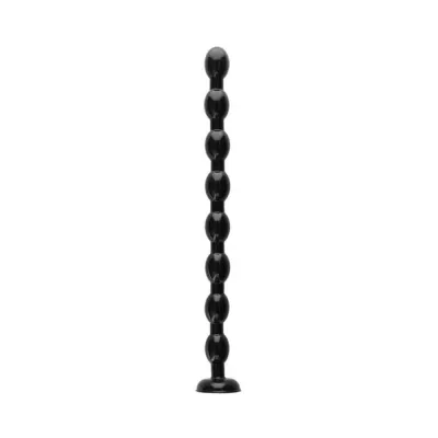 Anal Beads Ouch Ass Snake Beaded Dildo 19 5 In Black