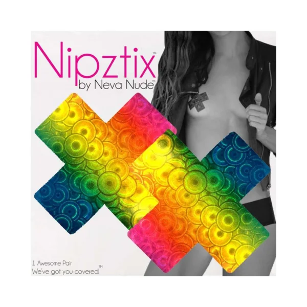 Neva Nude Pasty X Factor Trippy Kaleidoscope