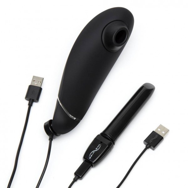 Womanizer Silver Delights Collection Premium Clitoral Stimulator & Tango Mini Vibrator