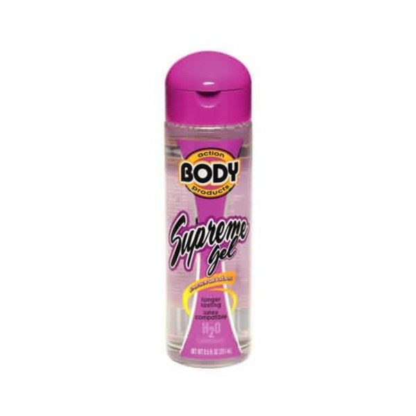 Body Action Supreme Water Based Gel Lubricant 8.5 Fl Oz
