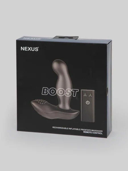 Nexus Boost Remote Control Rechargeable Prostate Massager with Inflatable Tip