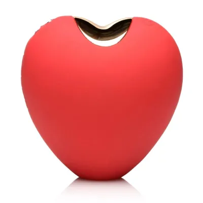 Shegasm 10x Heart Desire Silicone Suction Clit Stimulator Red